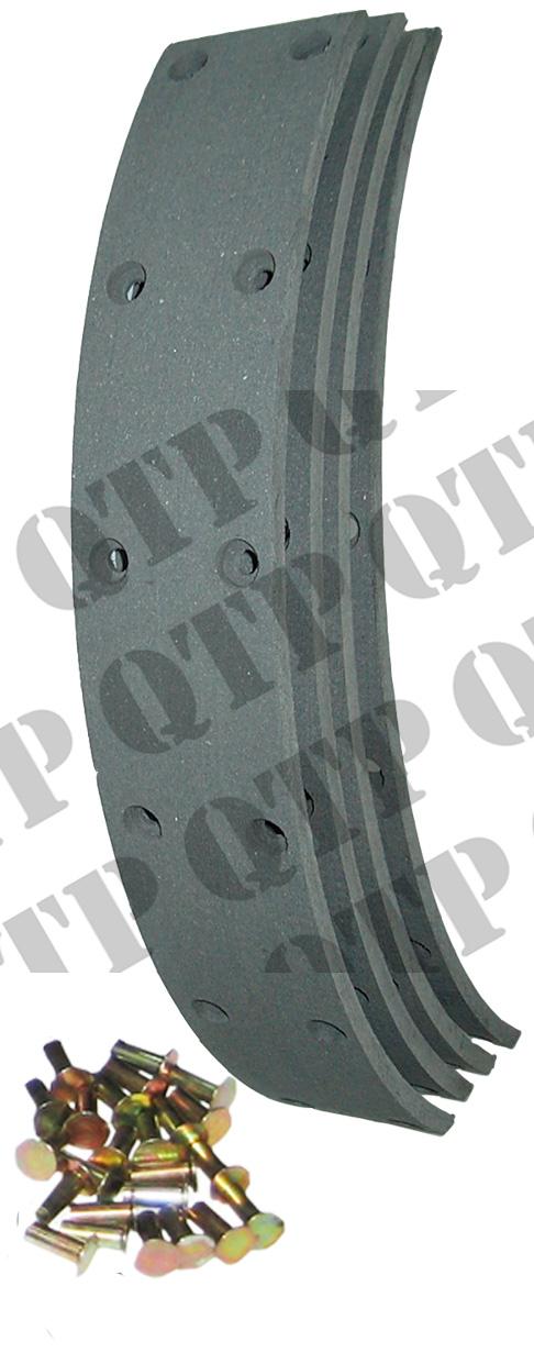 1020R, Brake Lining 135 Rubber (c/o Correct Rivets) QTP