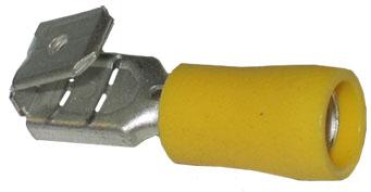 thumbnail of Yellow Piggy Back Terminal 6.3mm