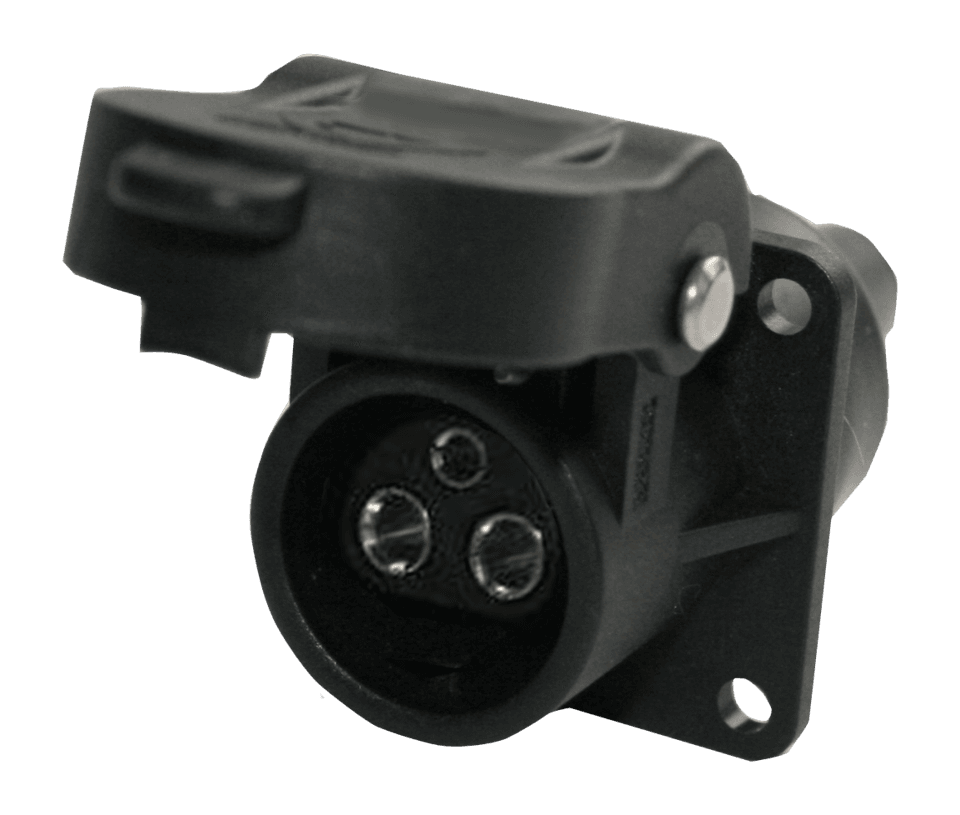 151167, 3P/6-24V(25A) Socket (DIN 9680) Erich Jeager