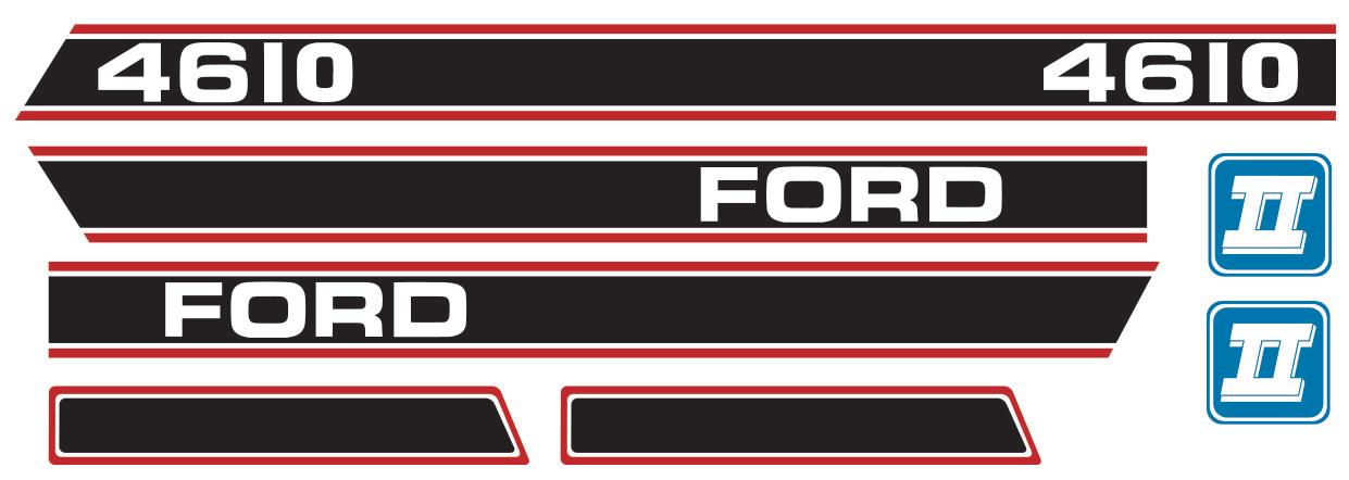 thumbnail of Decal Ford 4610 Force 2 Red & Black