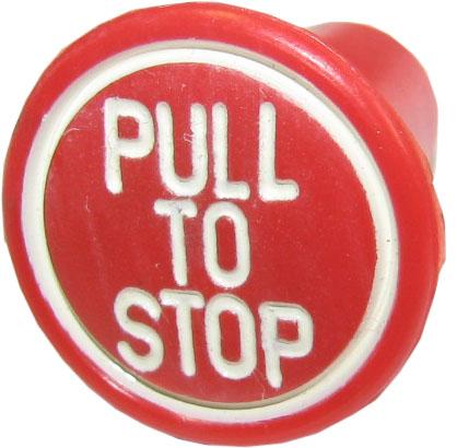 thumbnail of Stop Knob Red