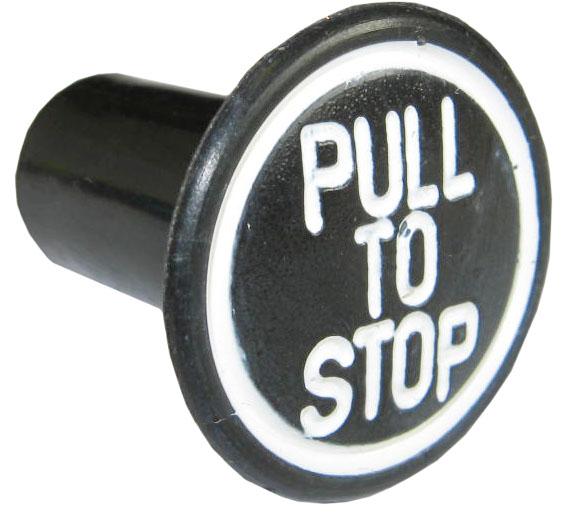 s41558, Stop Knob Black QTP