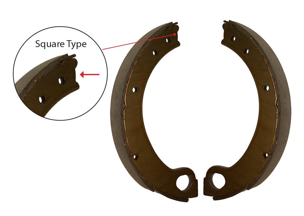 C5NN2218E, Brake Shoe Ford - Per Pair Square QTP