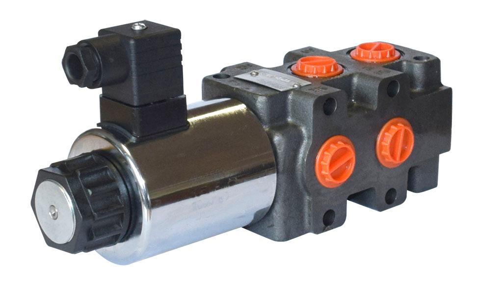 3874, Solenoid Six Port 1/2' c/o Din Plug QTP