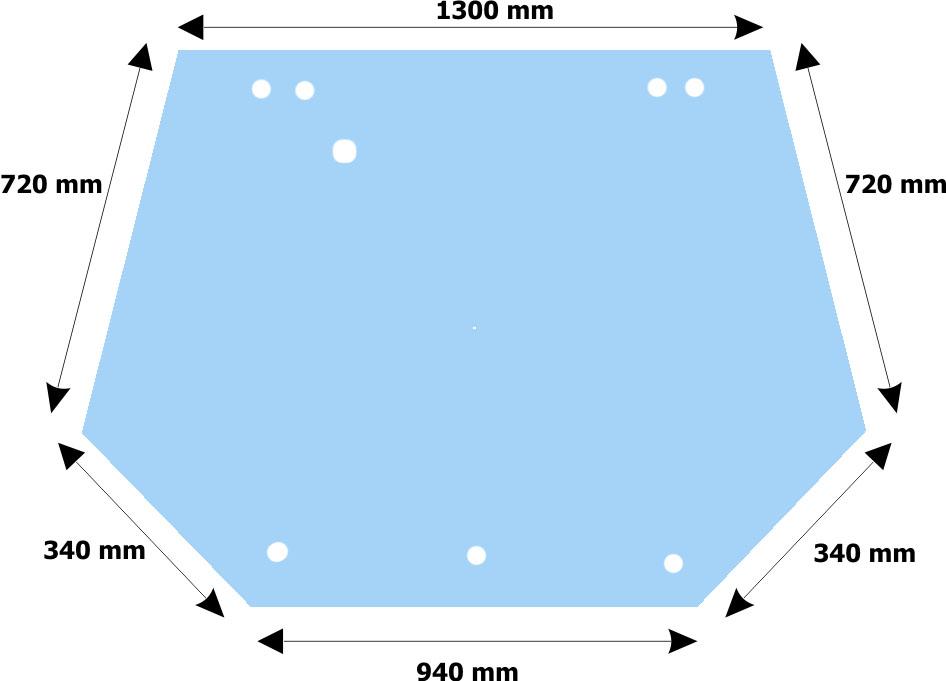 thumbnail of Glass Ford 7840 Rear 8 Hole