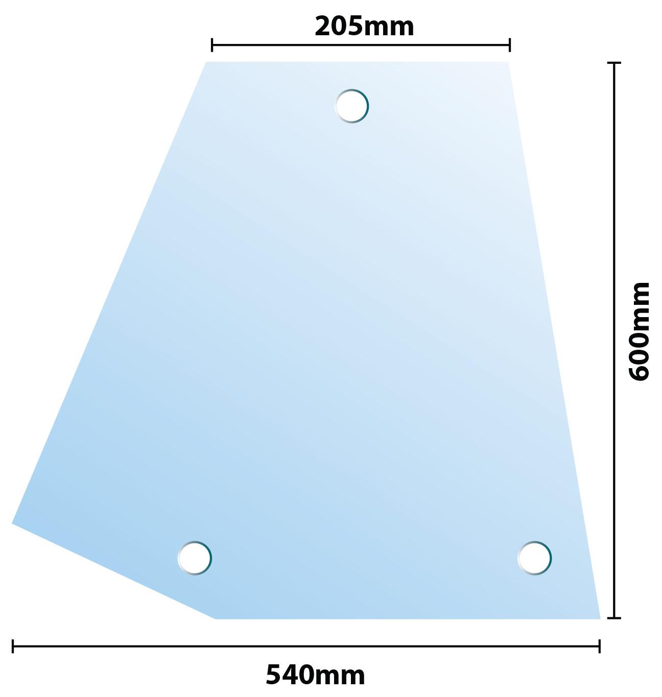 41076, Glass Fiat Super Comfort Side Window QTP