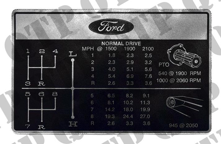 41505, Decal Ford 2000 - 6600's QTP