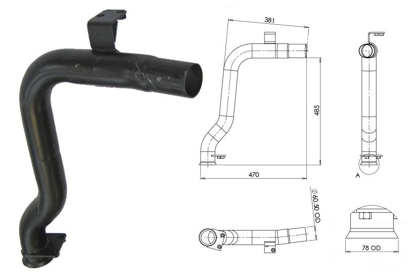 thumbnail of Exhaust Elbow Ford 7710