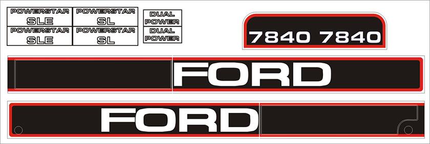 thumbnail of Decal Kit Ford 7840 - Up To 96