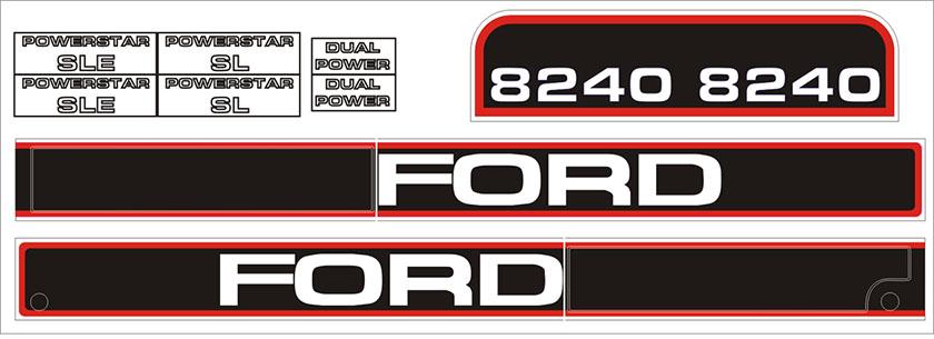 41700, Decal Kit Ford 8240 - Up To 96 QTP