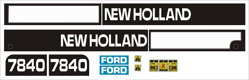 81869742, Decal Kit Ford NH 7840 (from 97) QTP