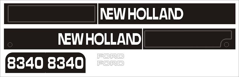 41704, Decal Kit Ford NH 8340 (from 97) QTP