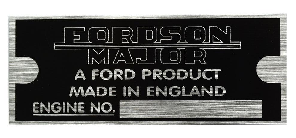 41972, Tractor Badge Fordson Major - ID Badge QTP