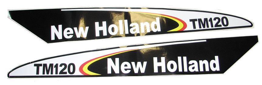 thumbnail of Decal New Holland TM120 - Set Early Type Blac