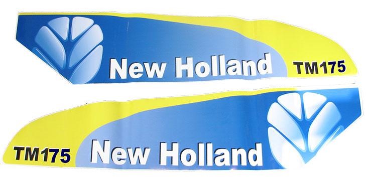 42009, Decal New Holland TM175 Set Late Type White QTP