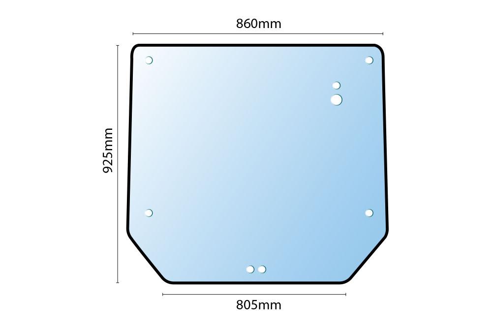 thumbnail of Glass New Holland TD95D Case JX Series Rear