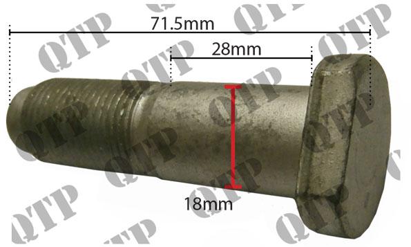 thumbnail of Wheel Bolt Ford TM120 Rear M18 x 1.5 x 65mm