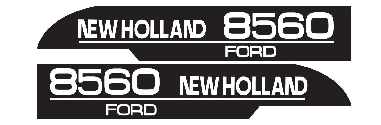 43334, Decal Kit Bonnet Ford 8560 LH + RH QTP