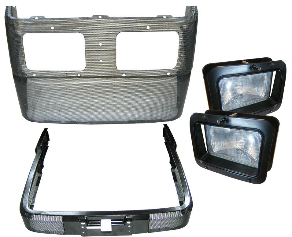 VPM3020, Front Grill Assembly Ford TS with Head Lamps QTP