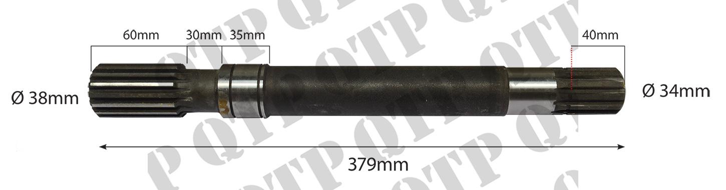 thumbnail of Drive Shaft New Holland T6 T7 4WD Front Axle