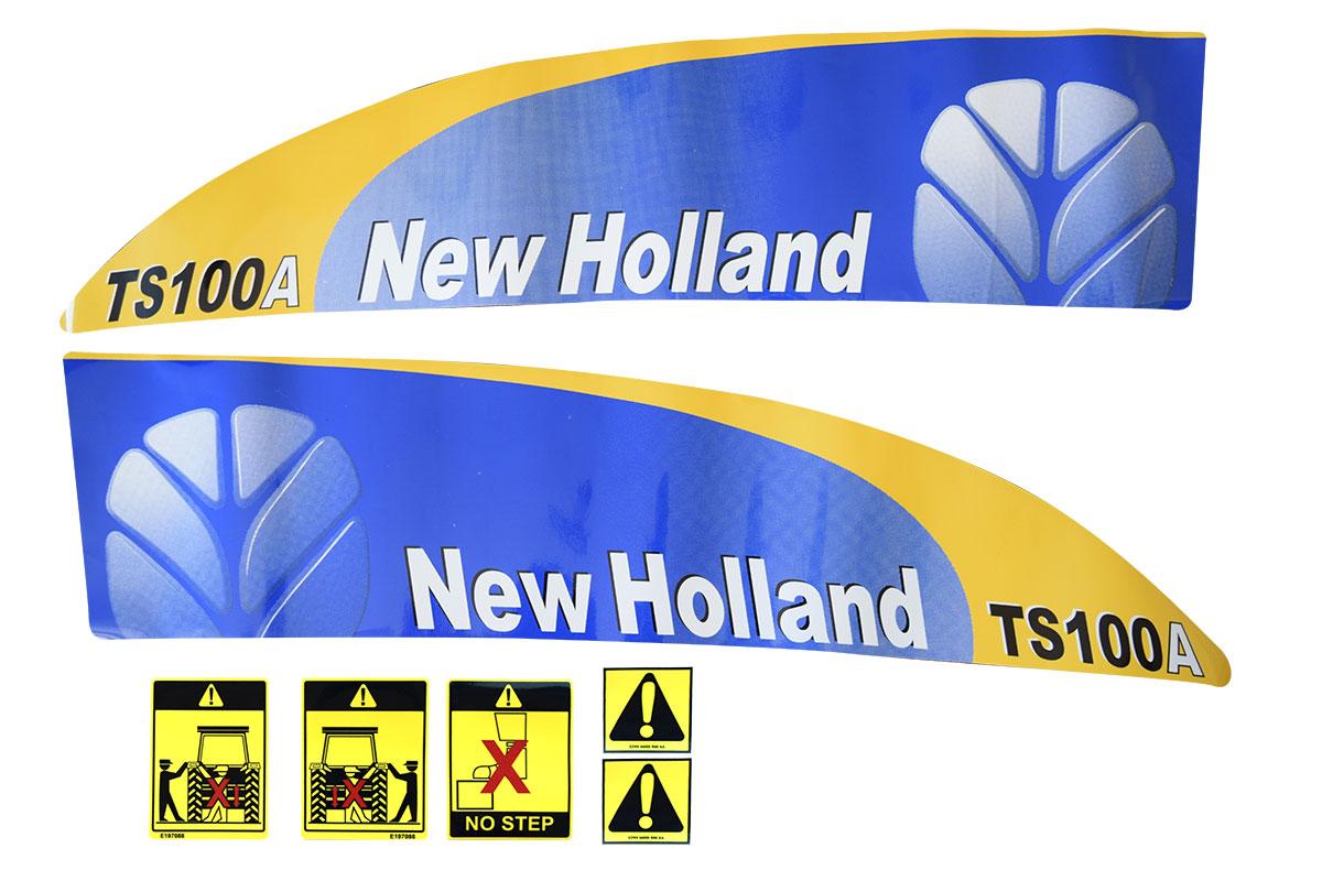 44040, Decal New Holland TS100A Including Warning QTP