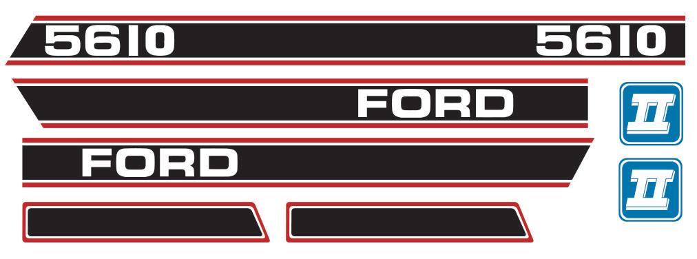 thumbnail of Decal Ford 5610 Force 2 Red & Black