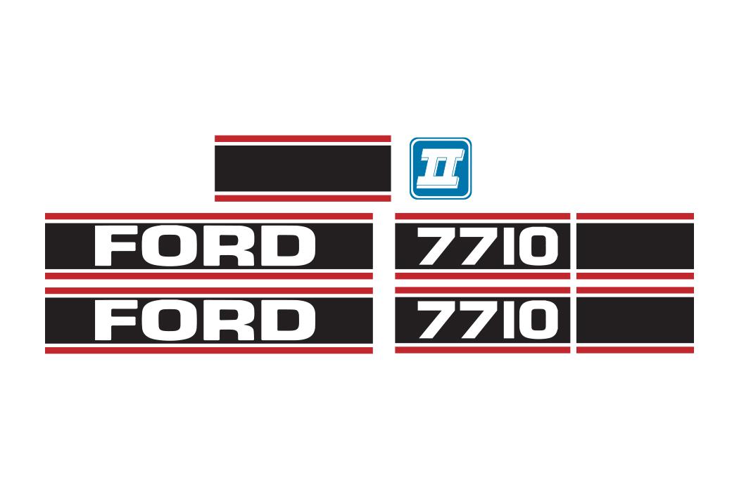 4491, Decal Ford 7710 Force 2 Red & Black QTP