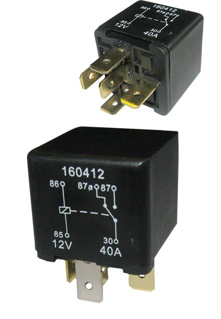 4682, Relay 12v Changeover 40A - 5 Pin (2 pieces) QTP