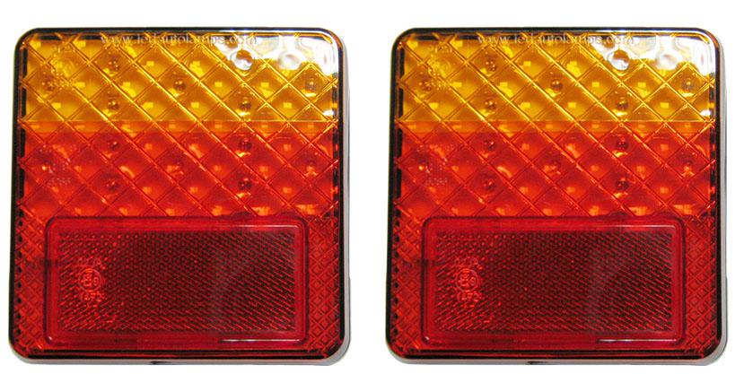 thumbnail of Rear Lamp LED 3 Function - Pack of (2) 12volt ** Surround with Number Plate Lamp is 53255 * 100 x 10