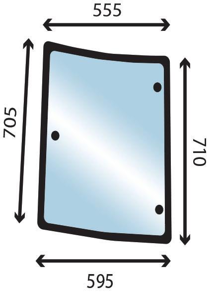 thumbnail of Glass Case JX55 JX65 JX75 JX85 JX95 Side LH Corner