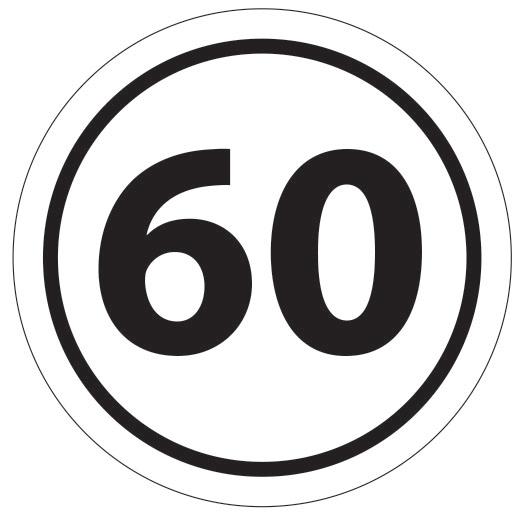 thumbnail of Decal 60 Kmph