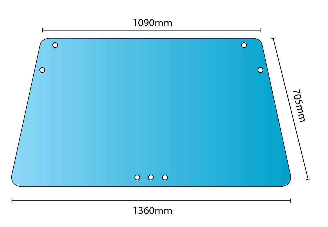 thumbnail of Glass Deutz DX DX4 DX6 DX7 Windscreen