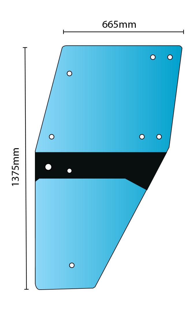 thumbnail of Glass Deutz DX4 DX6 DX8 DXAB LH Door