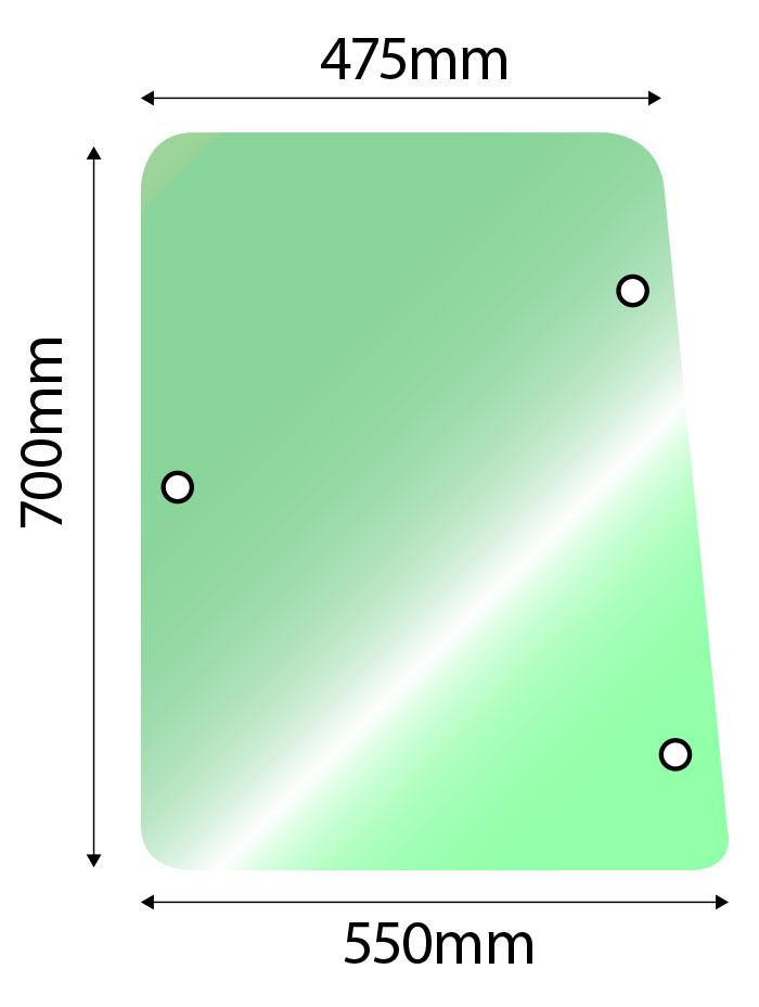 04350516, Side Glass L & R Deutz Agroprima Agroxtra DX3 QTP