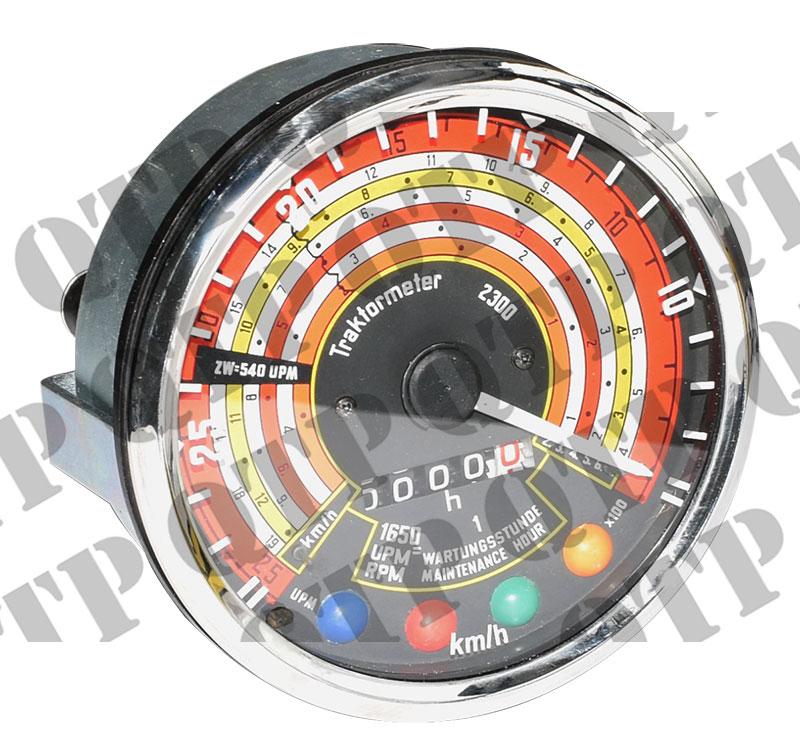 thumbnail of Rev Counter Clock Deutz 05 06 2500 RPM 25KMH