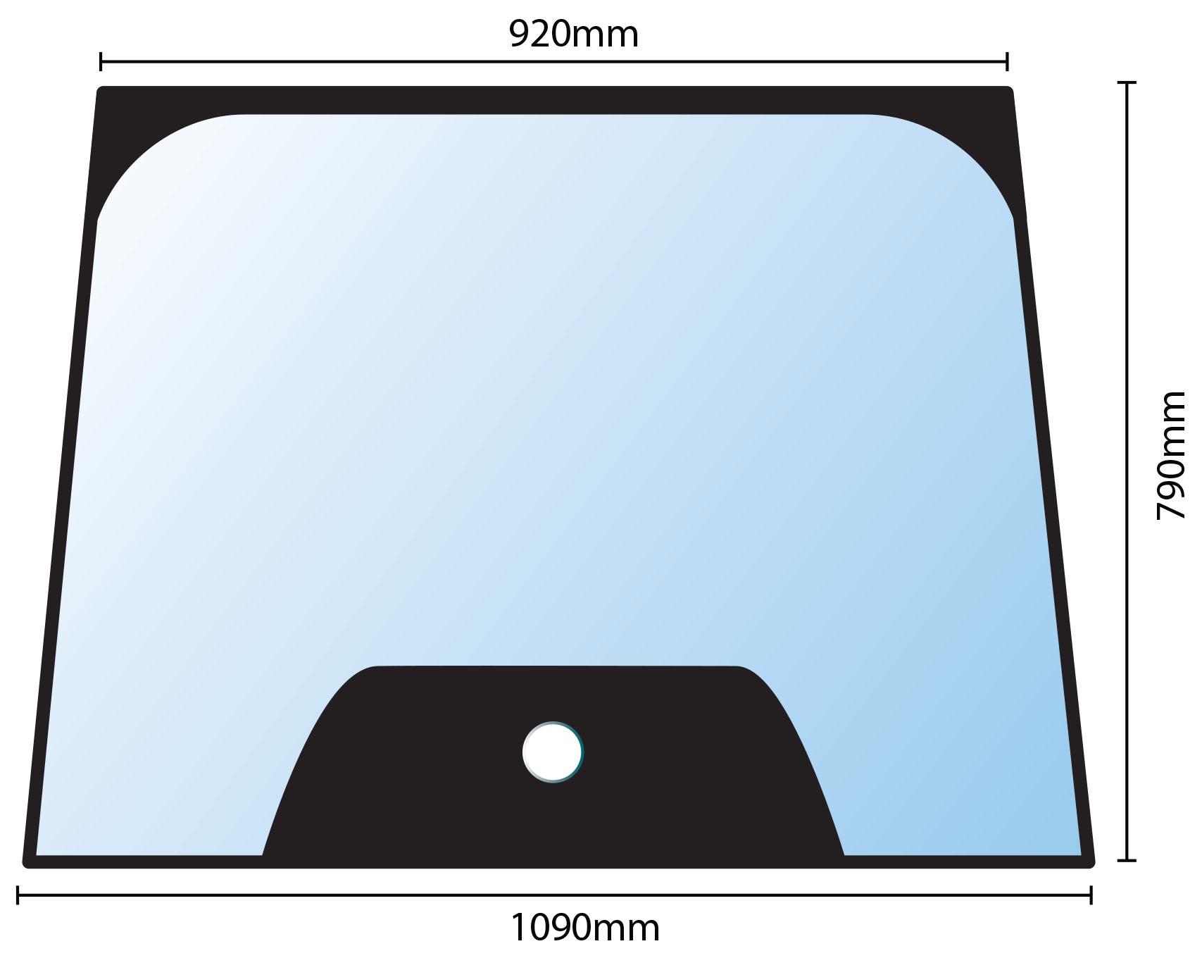 3C86170510, Glass Kubota M7040 M9540 Windscreen QTP