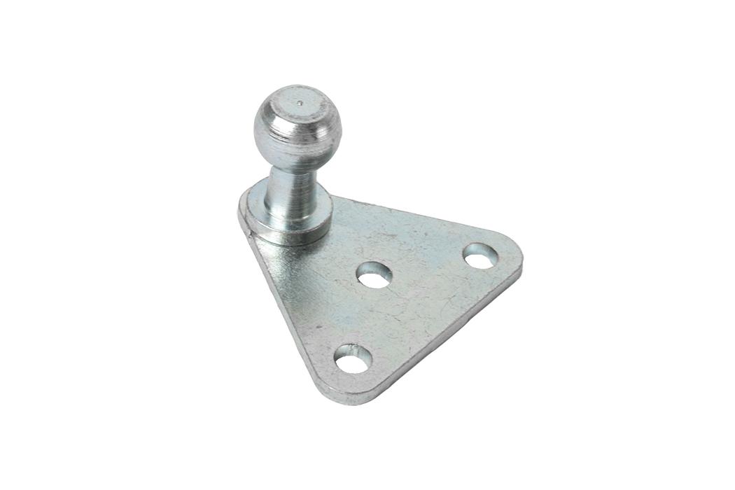 56015, Gas Strut Bracket Flat Triangle With 8-18 Ball End QTP