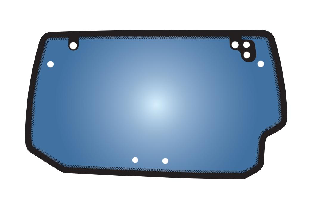 56096, Glass Deutz Agrotron K 5 5TTV Series Rear Window QTP