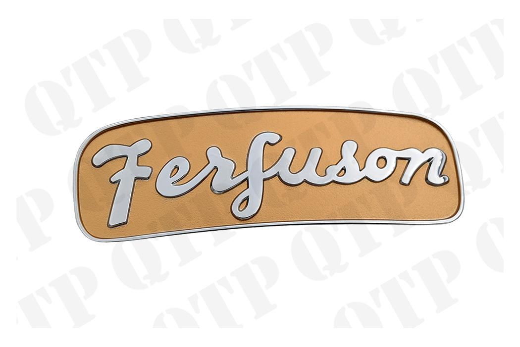 57438, Front Badge Chrome And Gold, MF Ferguson FE35 4cyl QTP