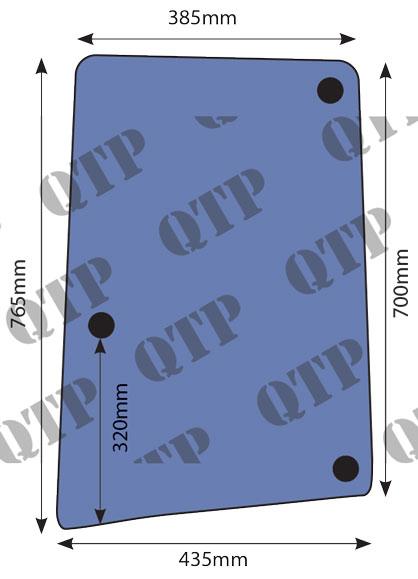 L211451, Glass John Deere 6000 6010 6020 6030 LH QTP