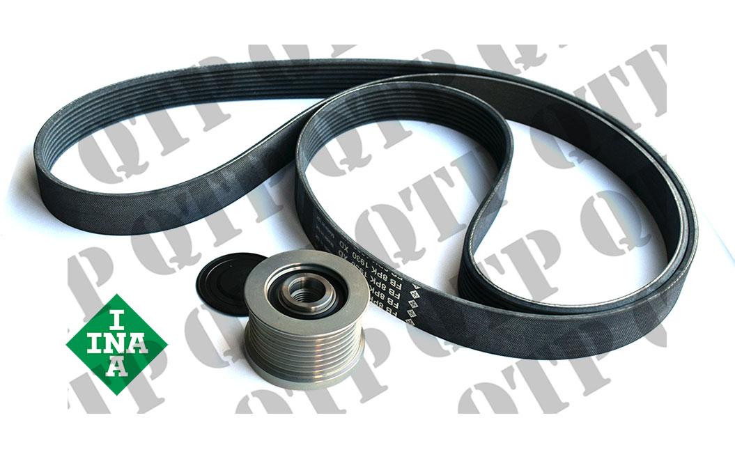 F232379.02, Fan Belt & Pulley Kit John Deere 6100 - 6610 - No: 8PK2460 QTP