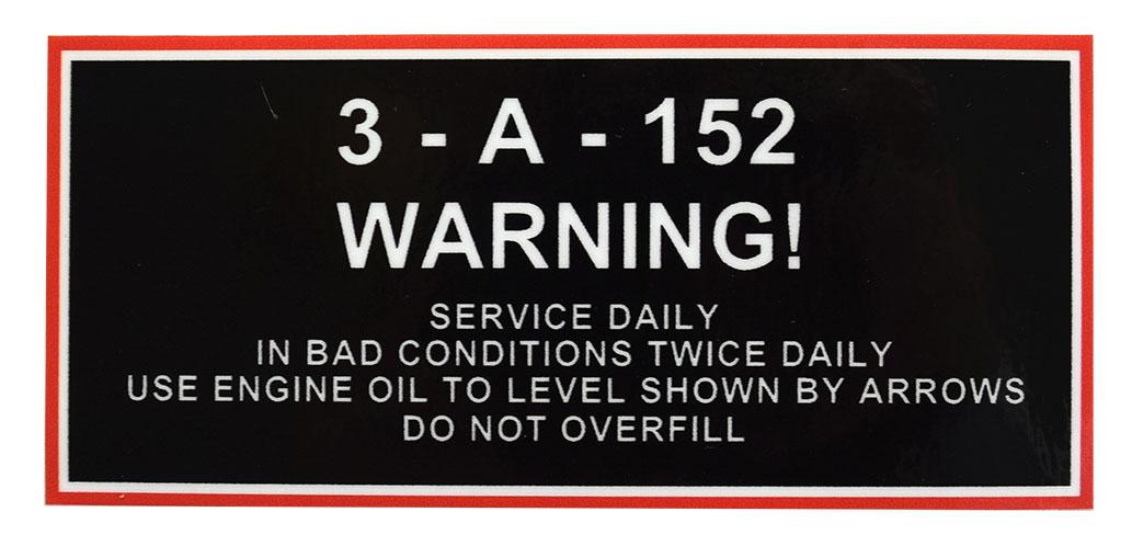 62206, Decal 35 A152 - Service Daily QTP