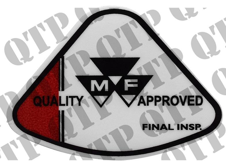 thumbnail of Decal 100 Quality Approved Final Inspection