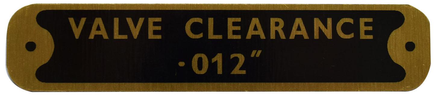 62504, Tractor Badge 20 D - Valve Clearance QTP