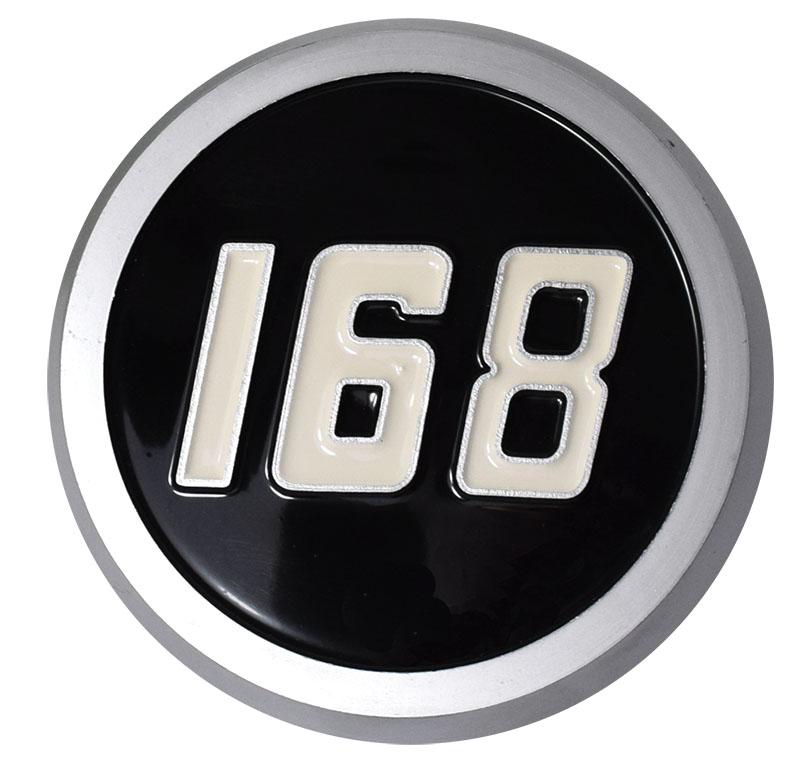 62746, Badge 168 Moulded QTP