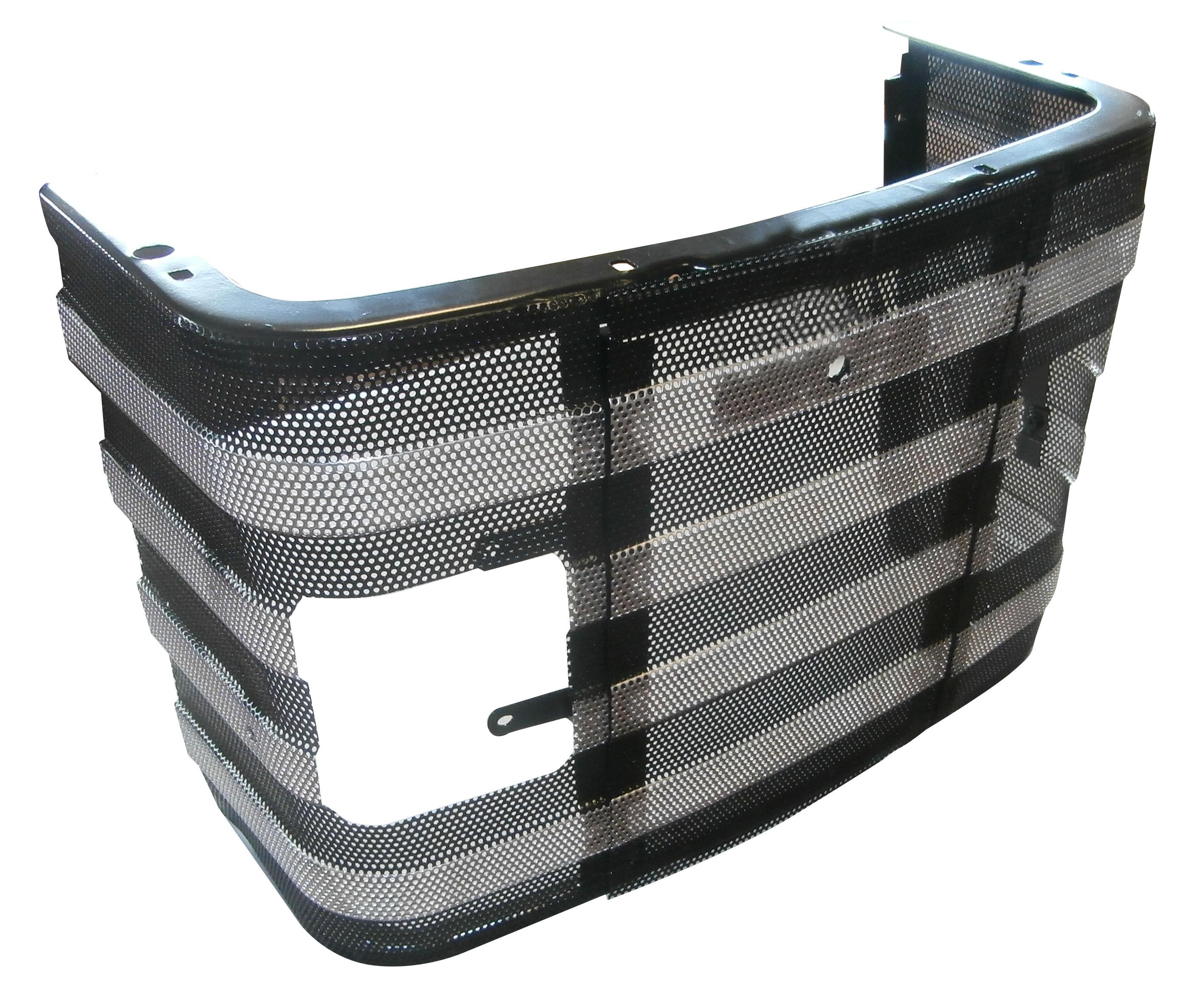 961244M92, Grill Front 155 158 With Light Holes QTP