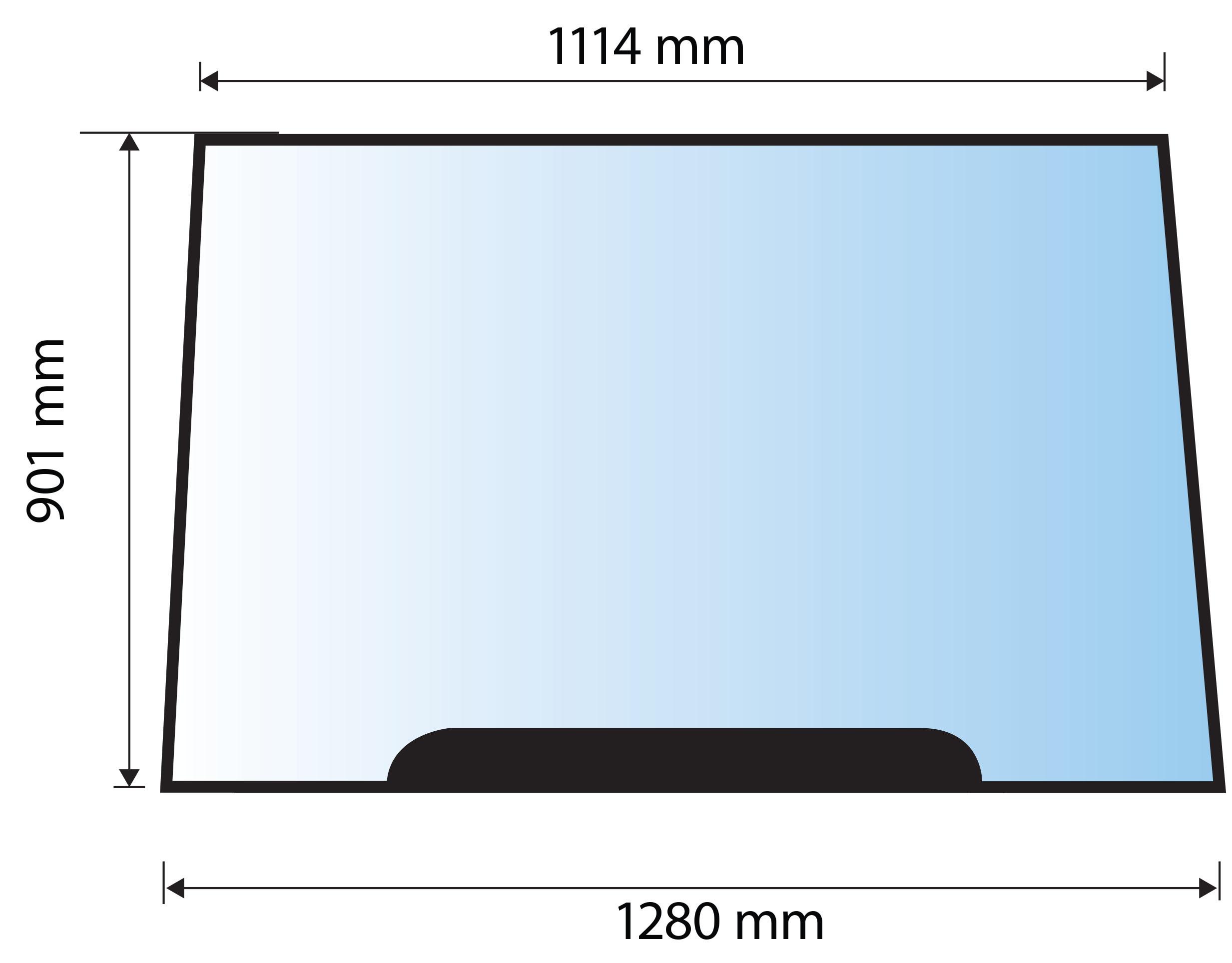 30/4000-56, Glass Massey Ferguson 6100 8100 Windscreen QTP