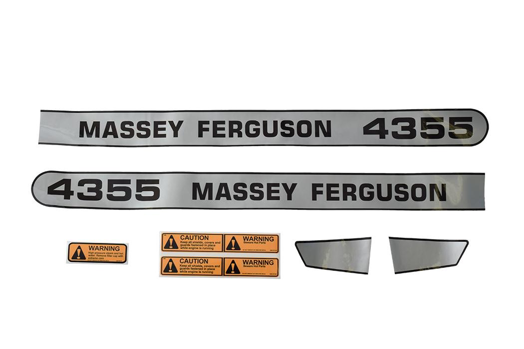 67322, Decal Kit Massey Ferguson 4355 High Vis Bonnet QTP