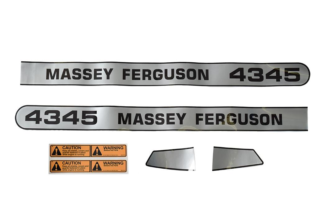 3823980M1, Decal Kit Massey Ferguson 4345 High Vis Bonnet QTP