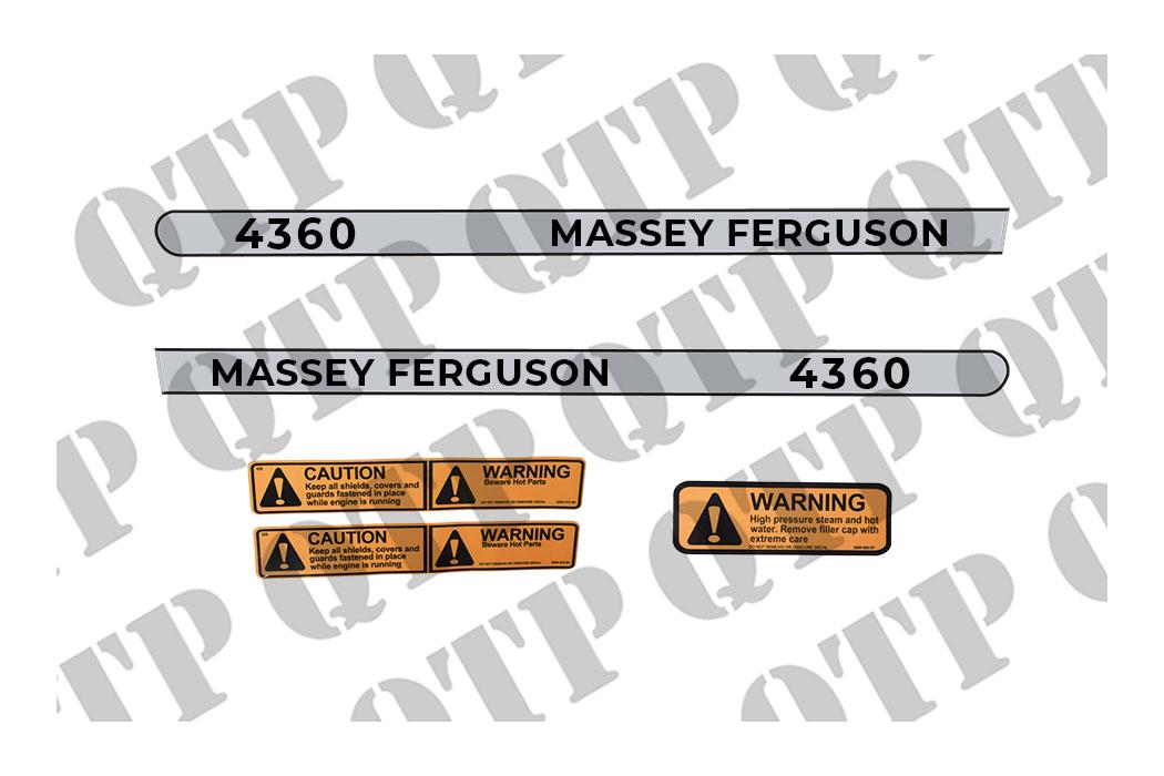 67550, Decal Kit Massey Ferguson 4360 QTP